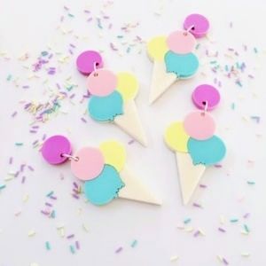 Reverefolie - 3 scoops Please Earrings